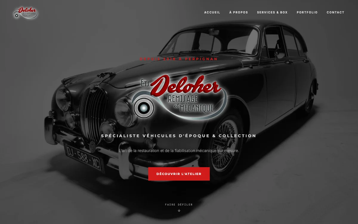 Aperçu du site Deloher